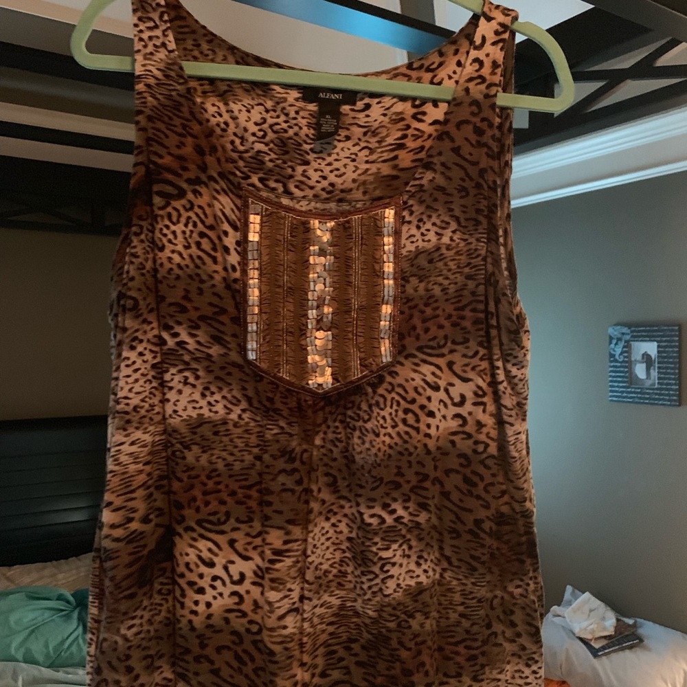 Alfani Leopard Print Tank